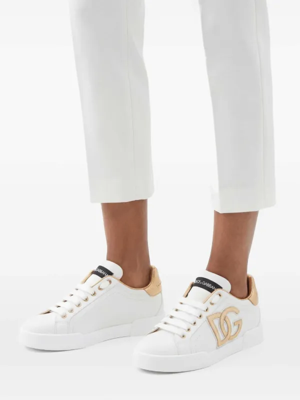 Dolce & Gabbana DG-embellished low-top Sneakers | White | FARFETCH IN