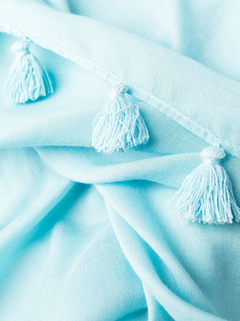  Melissa Odabash Pareo Schal Mit Quasten   Blau 