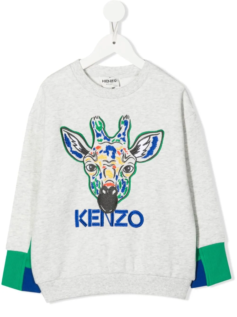 

Kenzo Kids graphic-print crew neck sweatshirt - Grey