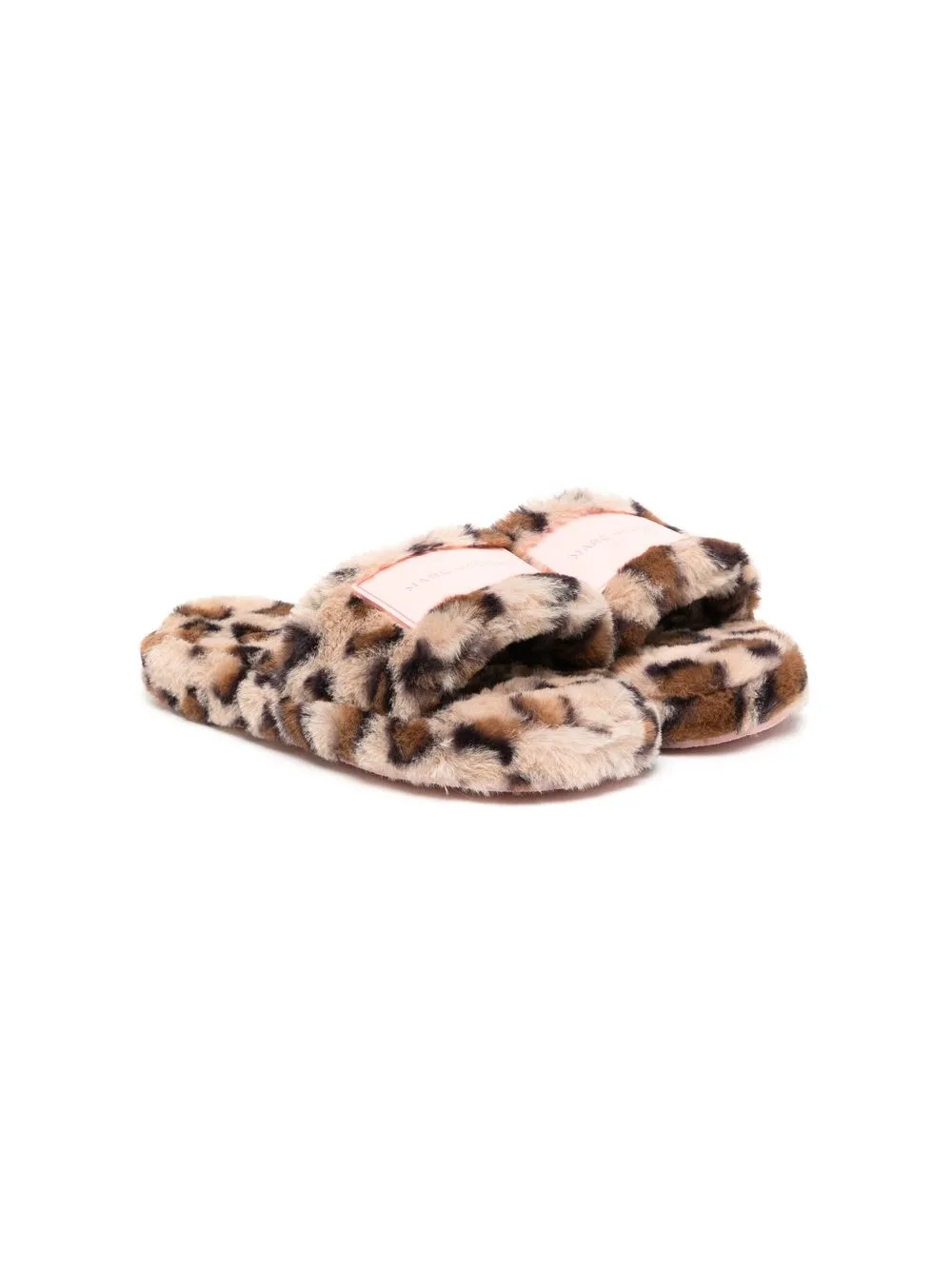 

Marc Jacobs Kids slippers con estampado de leopardo - Marrón