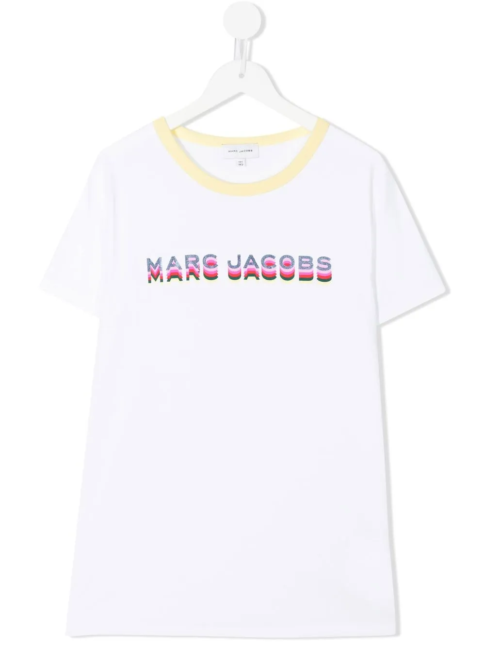 

Marc Jacobs Kids playera con logo estampado - Blanco