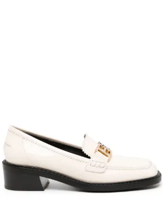 Bally Ellyane 35mm Loafers White FARFETCH ZA