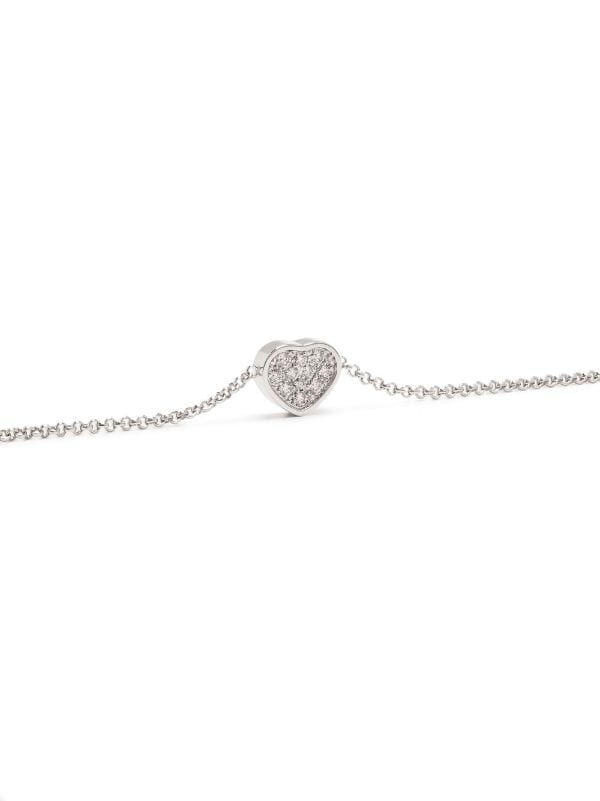 Chopard 18kt White Gold My Happy Heart Diamond Bracelet Farfetch