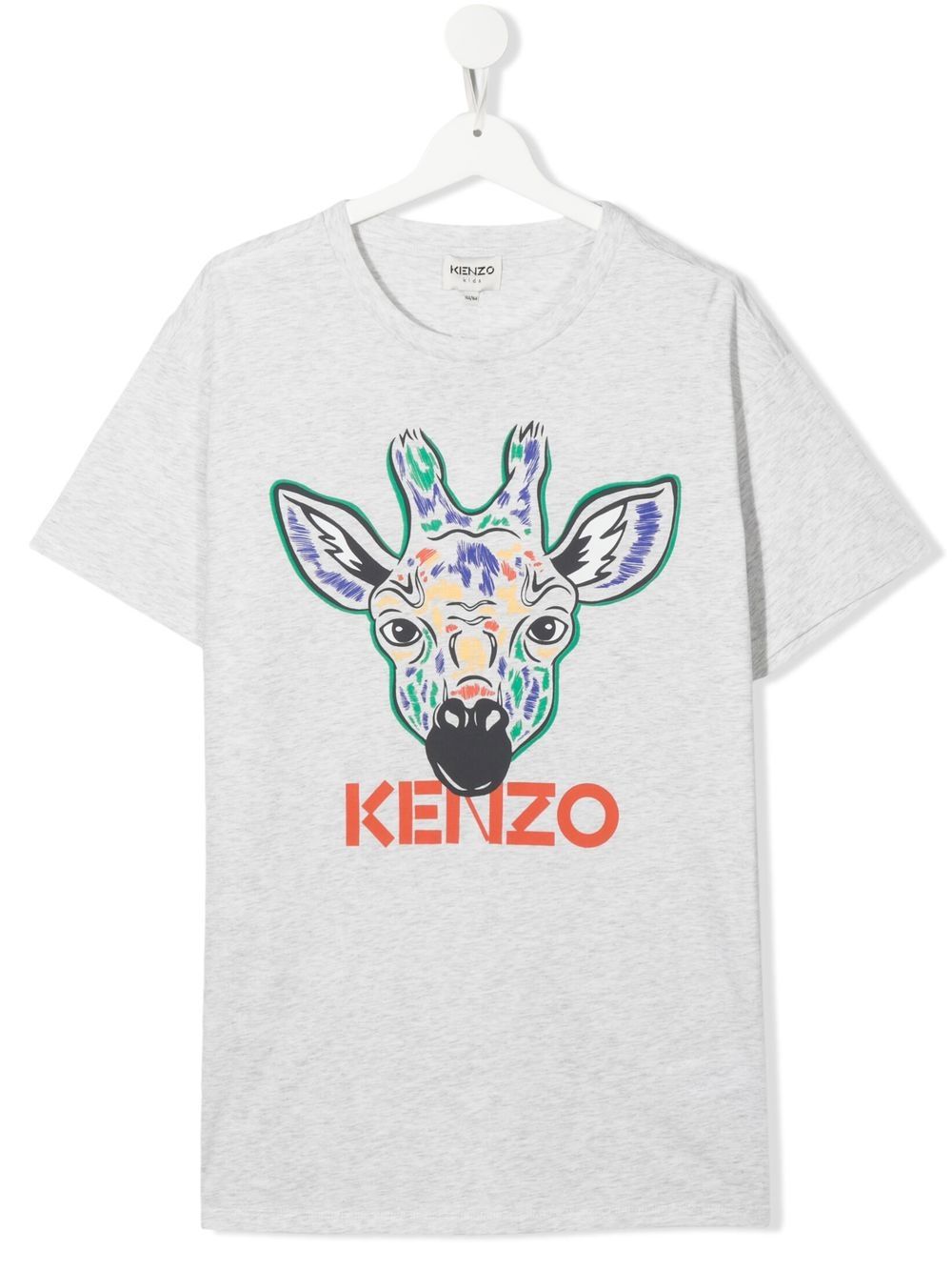 

Kenzo Kids logo-print short-sleeved T-shirt - Grey