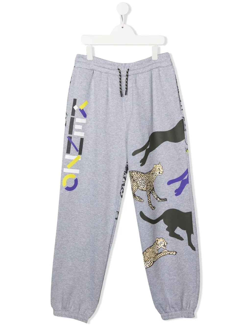 

Kenzo Kids pants con logo estampado - Gris