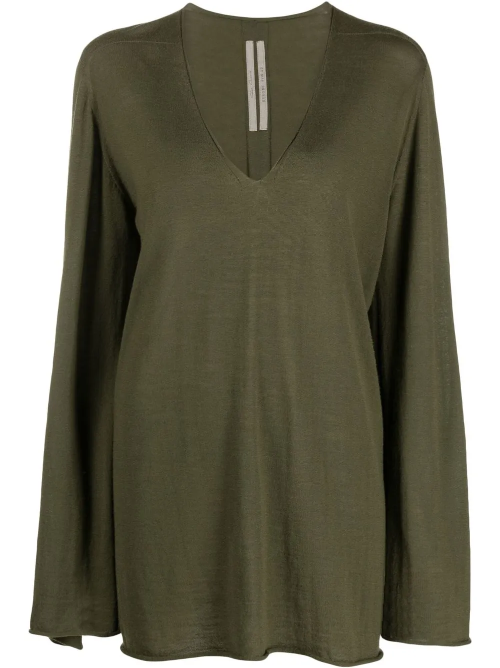 

Rick Owens deep V-neck knit jumper - Green