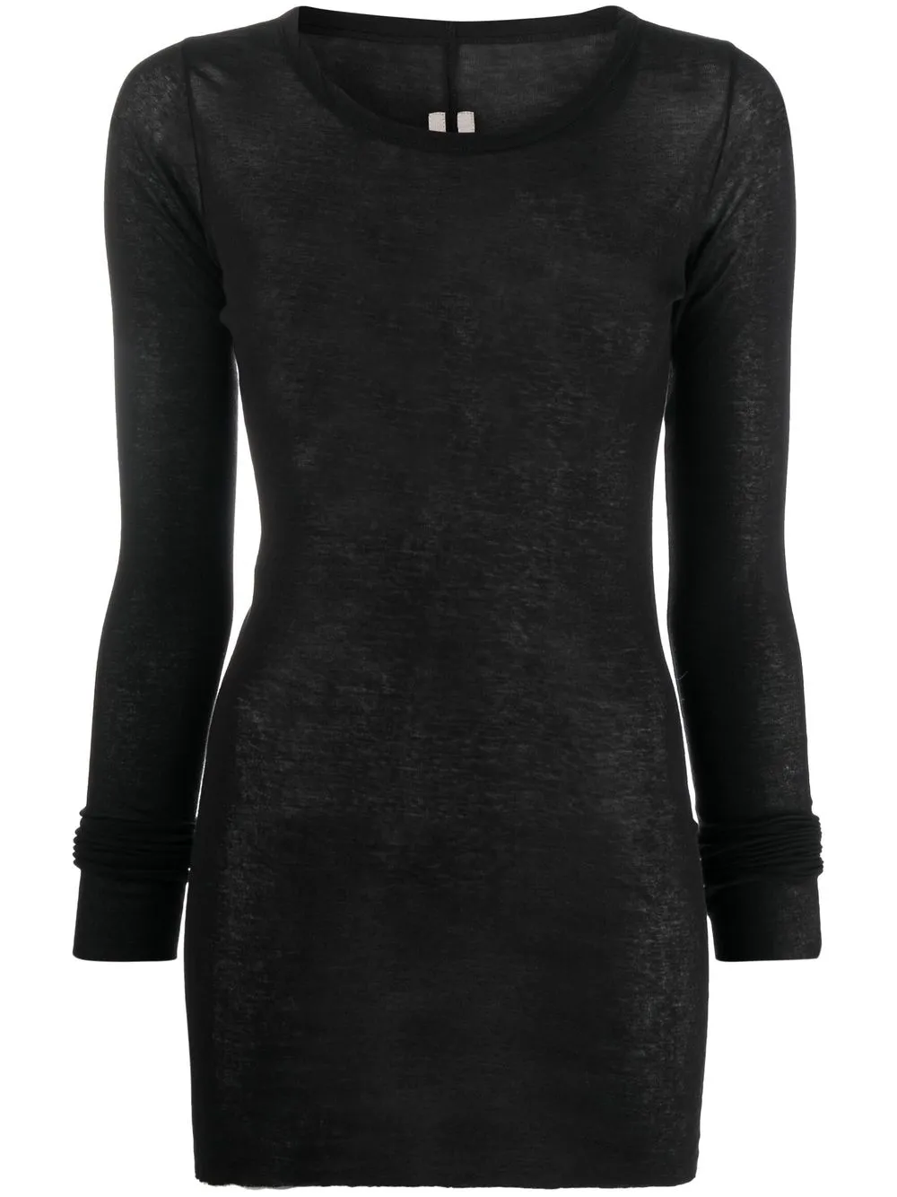 

Rick Owens top tejido semitraslúcido - Negro