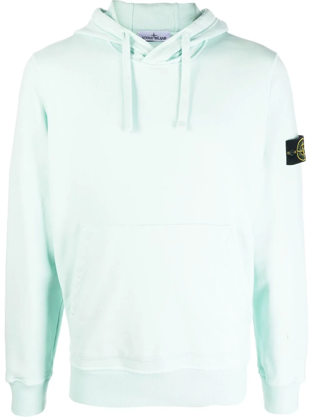 

Stone Island Compass-patch cotton hoodie - Green