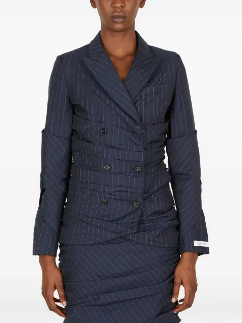 Lourdes  pinstriped double-breasted blazer