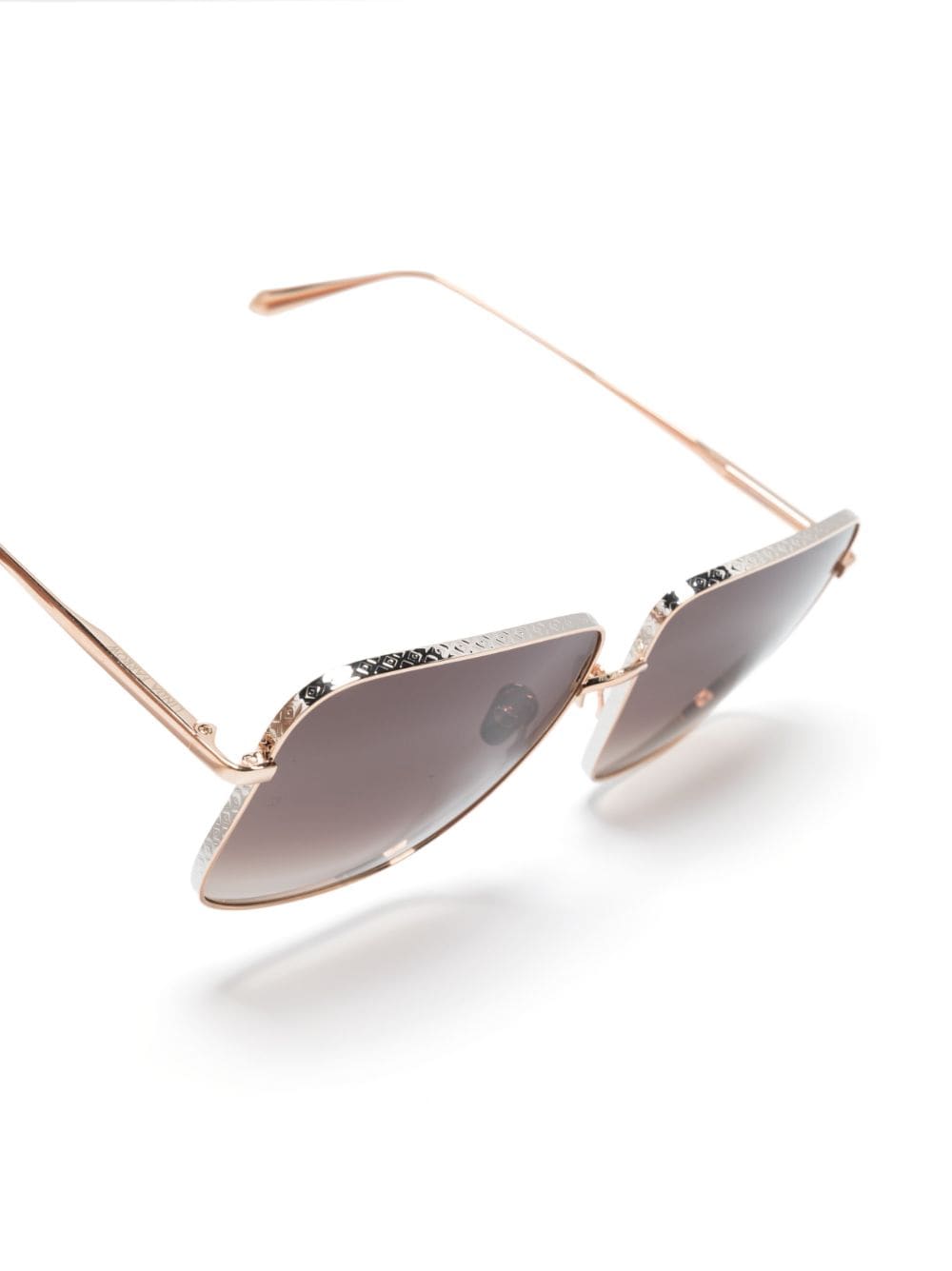 Shop Linda Farrow Andoa Square-frame Sunglasses In Pink