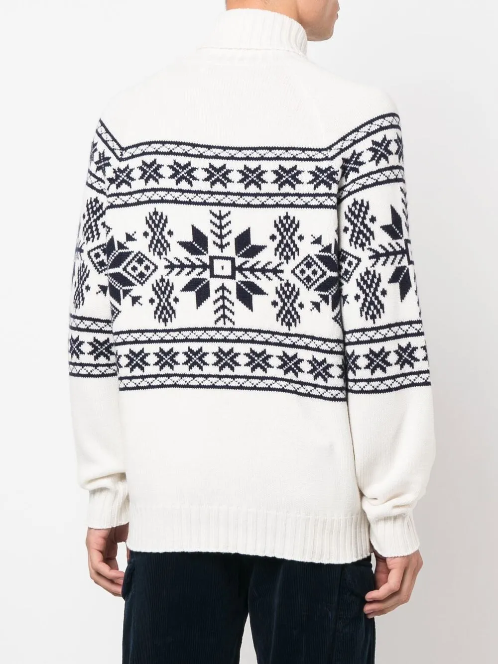 Brunello Cucinelli Cashmere Roll-neck Jumper In White