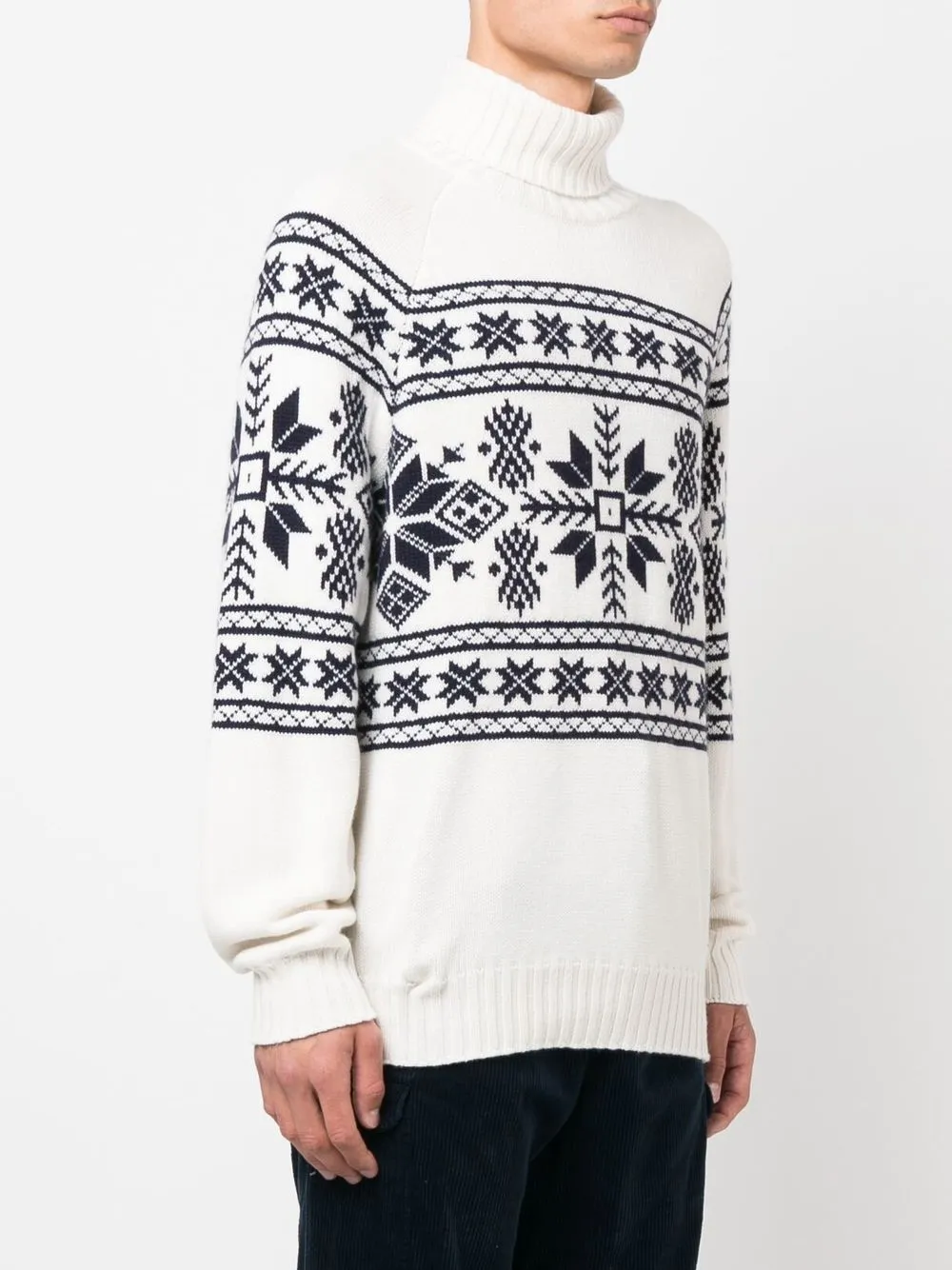 Brunello Cucinelli Cashmere Roll-neck Jumper In White