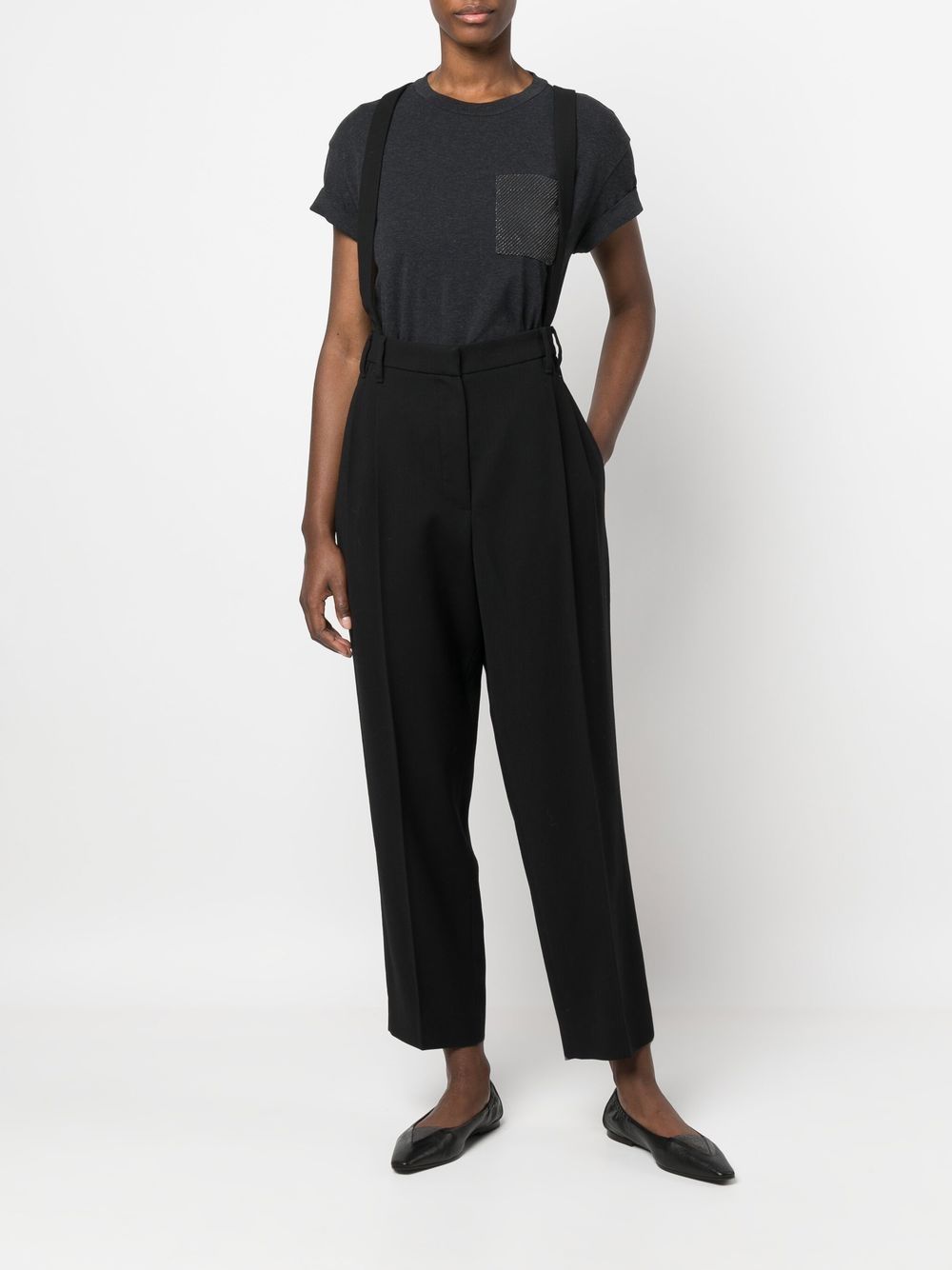 Brunello Cucinelli Cropped broek - Zwart