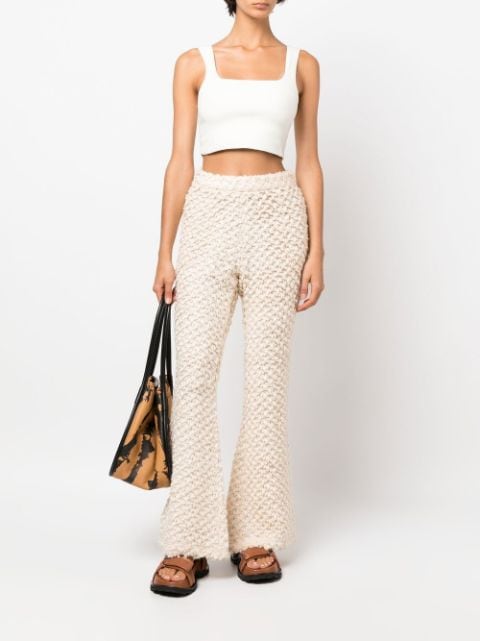 knit flare lounge trousers