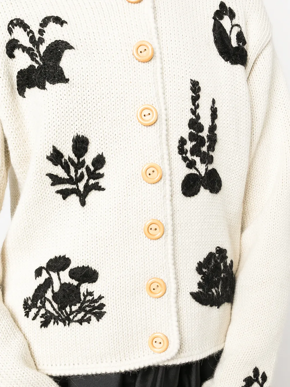 Batsheva floralembroidery Knit Cardigan Farfetch