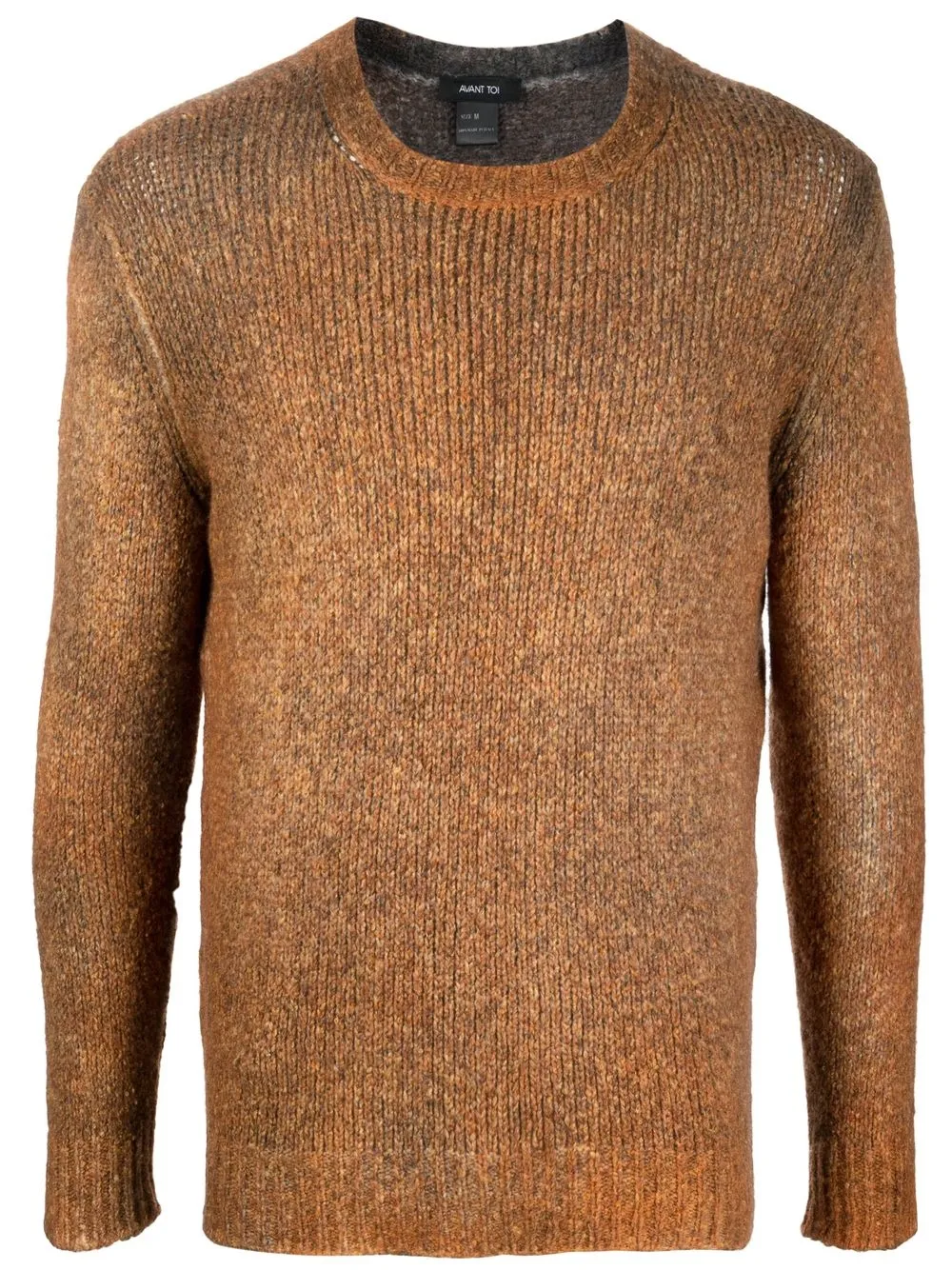 

Avant Toi melange-effect crewneck jumper - Orange