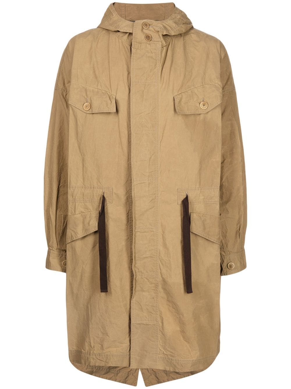 人気定番の 美品 CASEY CASEY STAND PARKA オイルドコットンジャケット