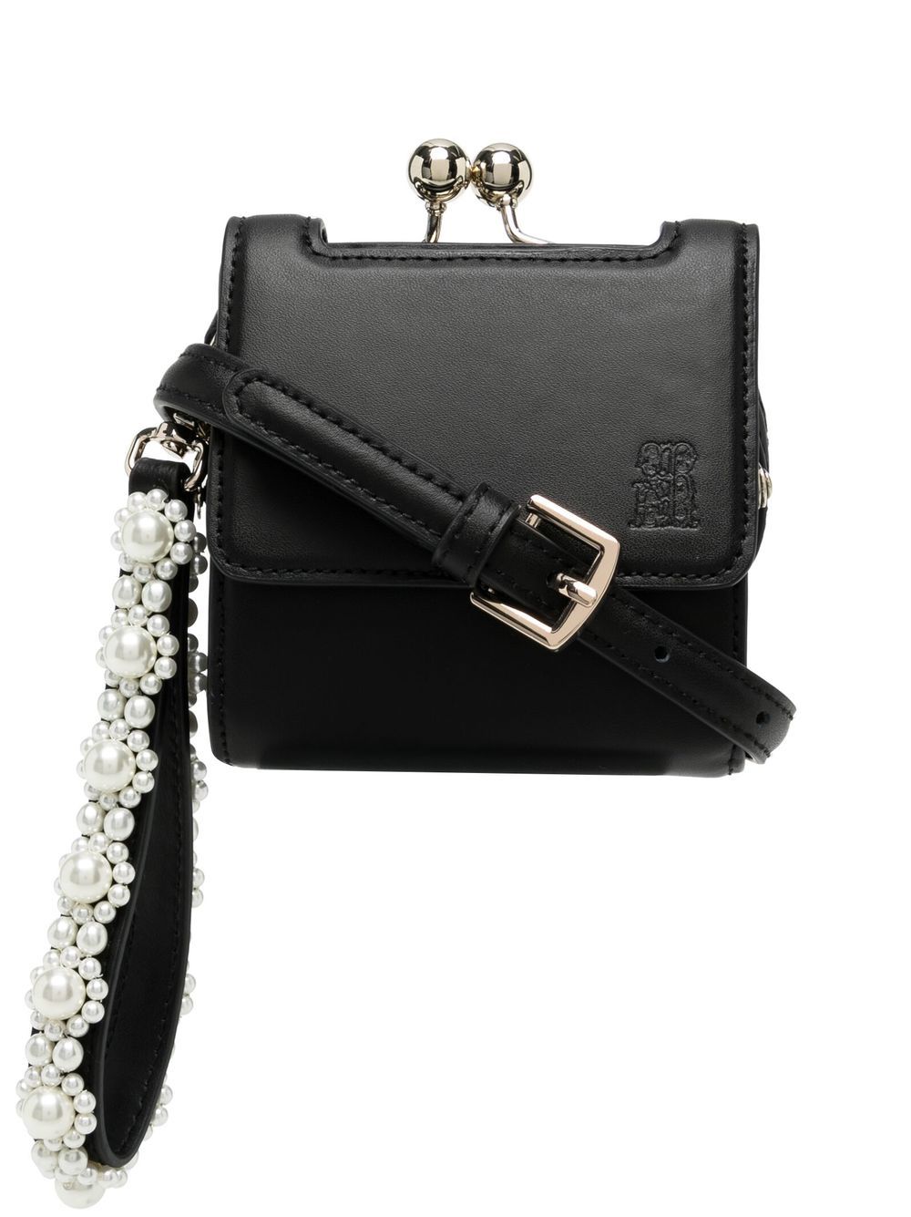 Farfetch Simone Rocha embellished-strap Coin Purse Clutch - Farfetch