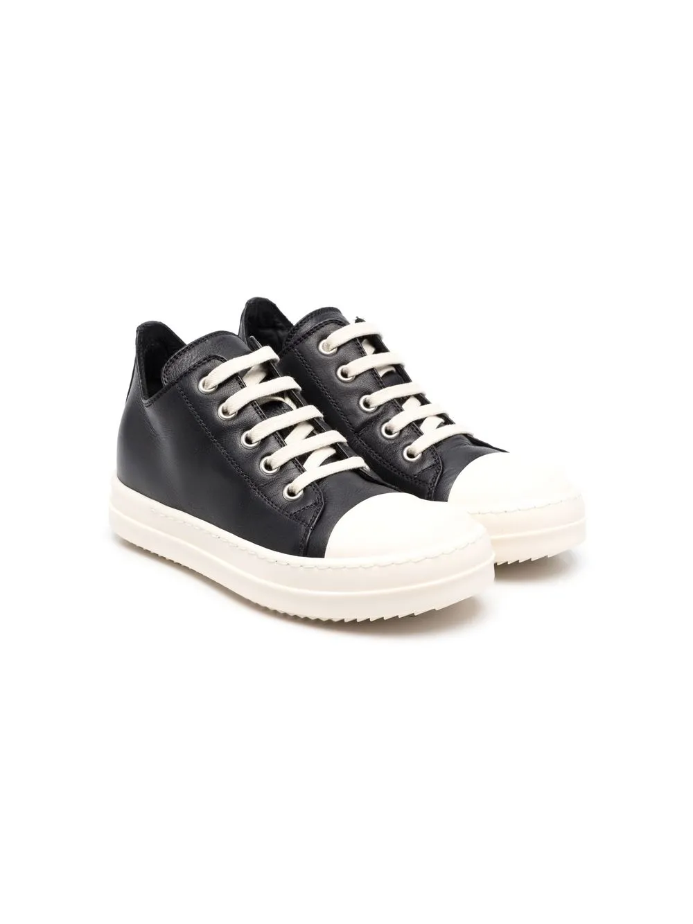 

Rick Owens Kids tenis bajos con agujetas - Negro