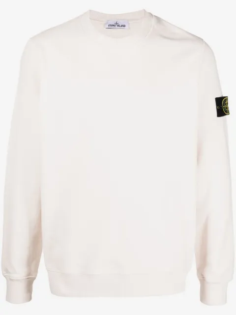 Stone Island Compass-patch crew-neck sweatshirt