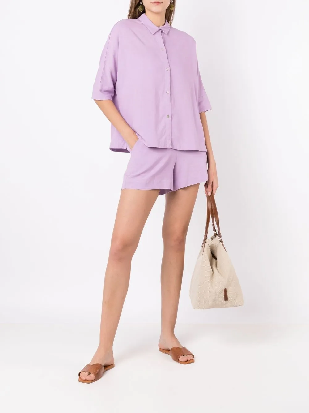 Lenny Niemeyer Cropped blouse - Paars
