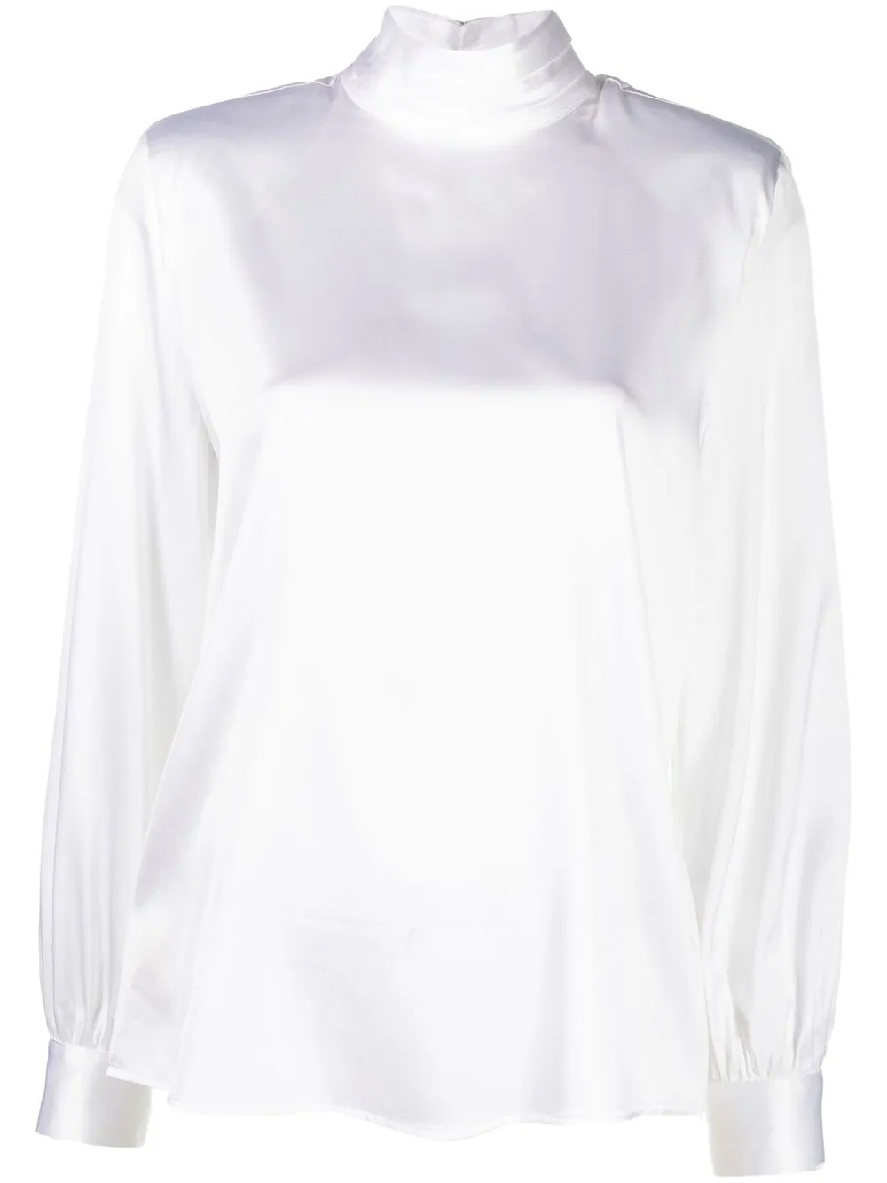 

PINKO blusa de seda manga larga - Blanco