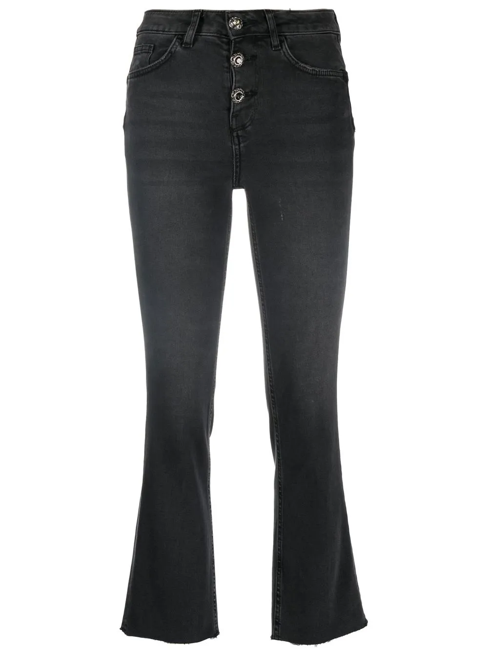 

LIU JO cropped flared-leg jeans - Black