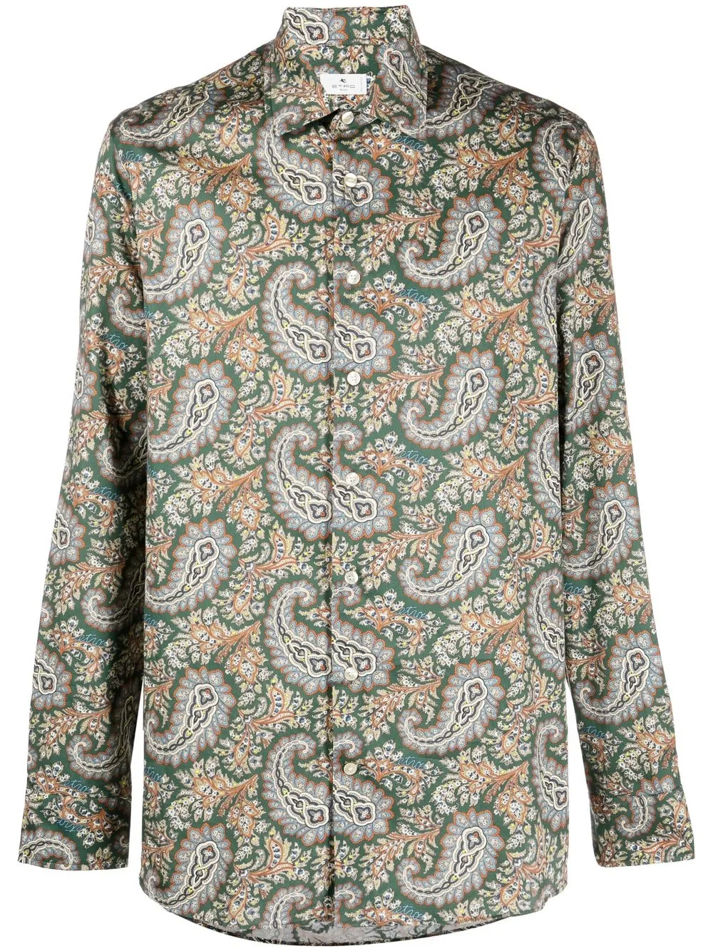 

ETRO camisa con estampado de cachemira - Verde