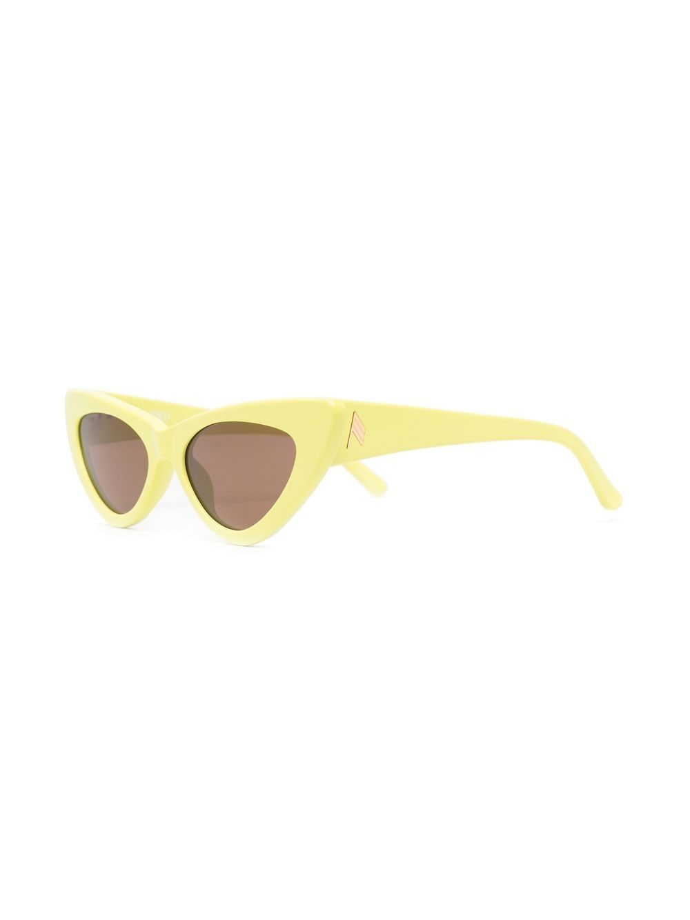 Shop Attico X The  Dora Cat Eye-frame Sunglasses In Yellow