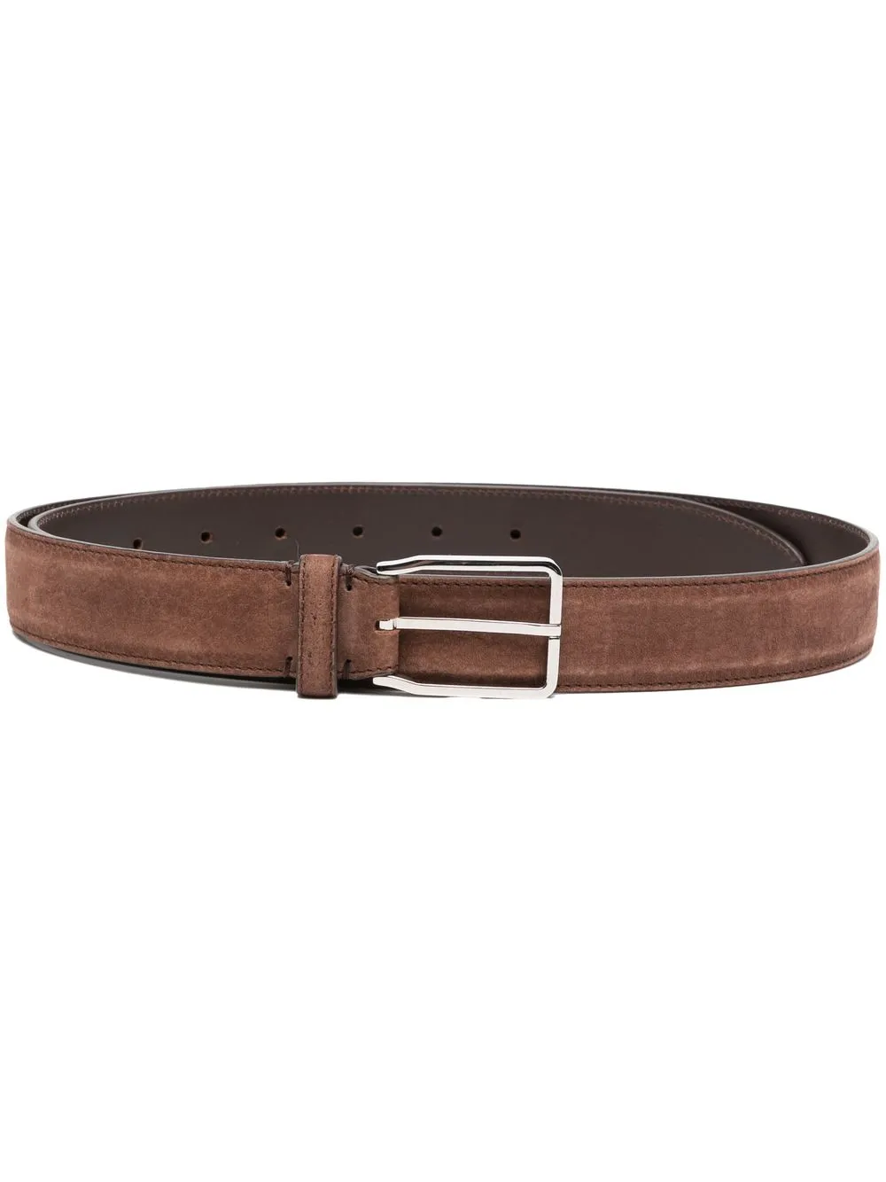 

Brunello Cucinelli suede buckle belt - Brown