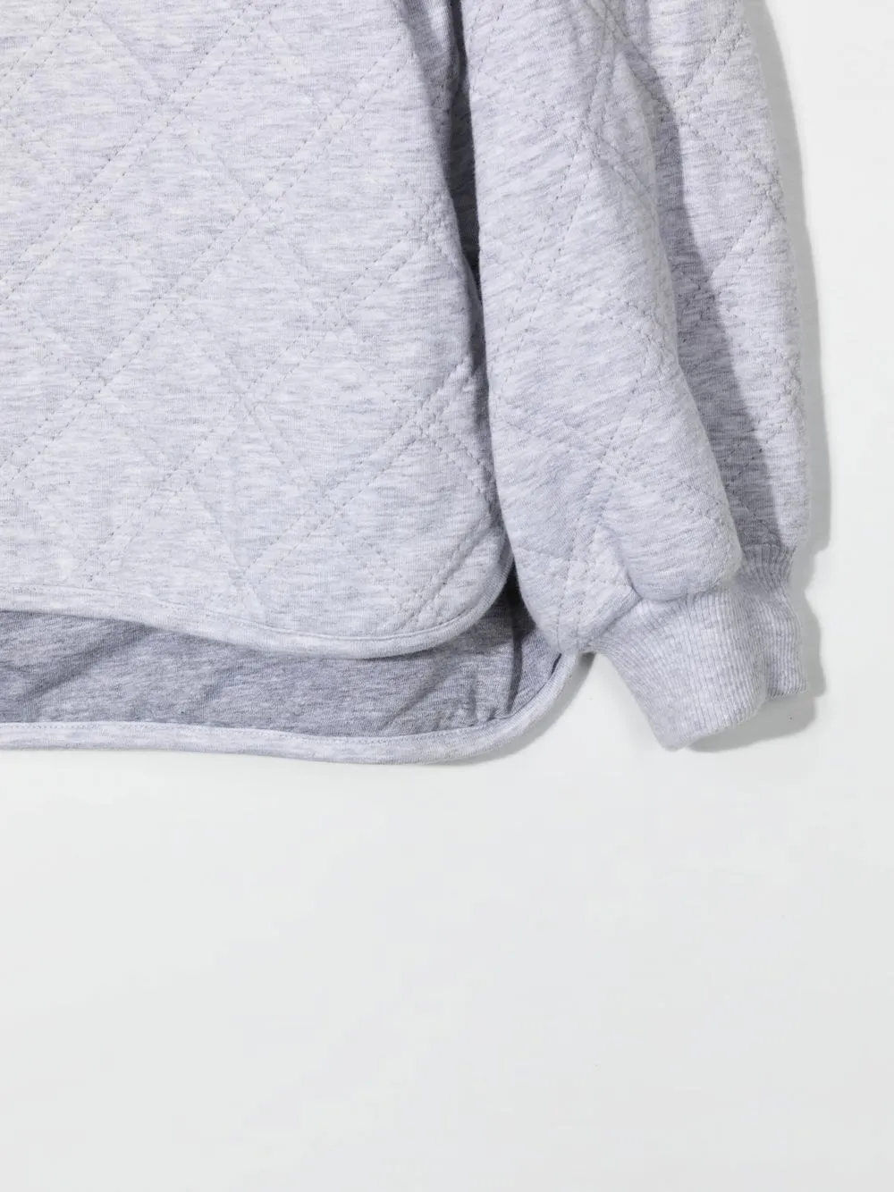  Brunello Cucinelli Kids Zip-up Quilted Jacket - Grey 