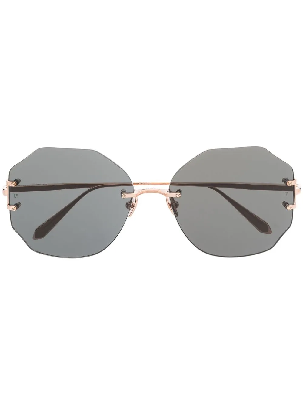

Linda Farrow lentes de sol Lisette - Dorado