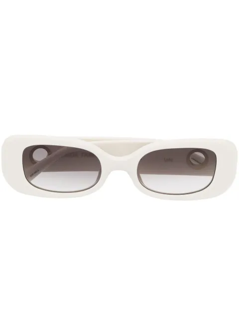 Linda Farrow eyelet-embellished oval-frame sunglasses LFL1117C3SUN - 0