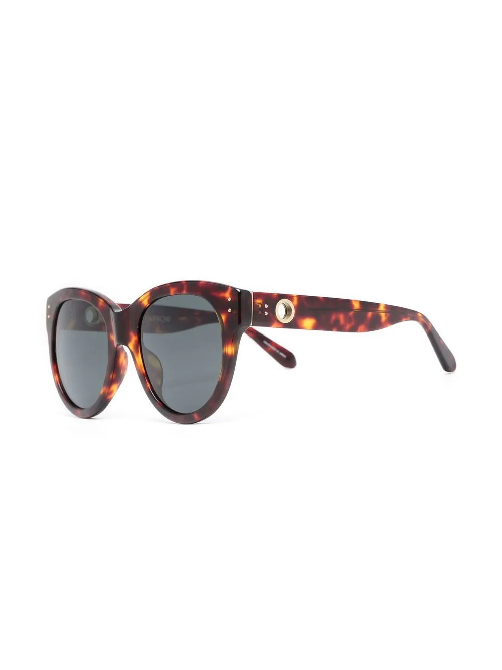Linda Farrow Zonnebril met cat-eye montuur - Bruin