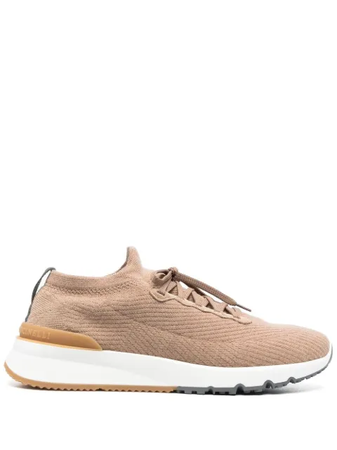 Brunello Cucinelli logo-detail lace-up sneakers