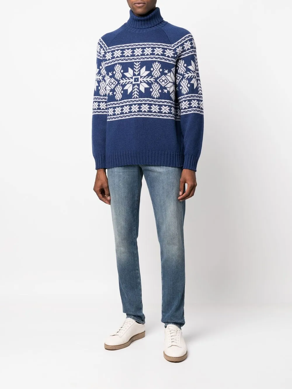Brunello Cucinelli Kasjmier coltrui - Blauw