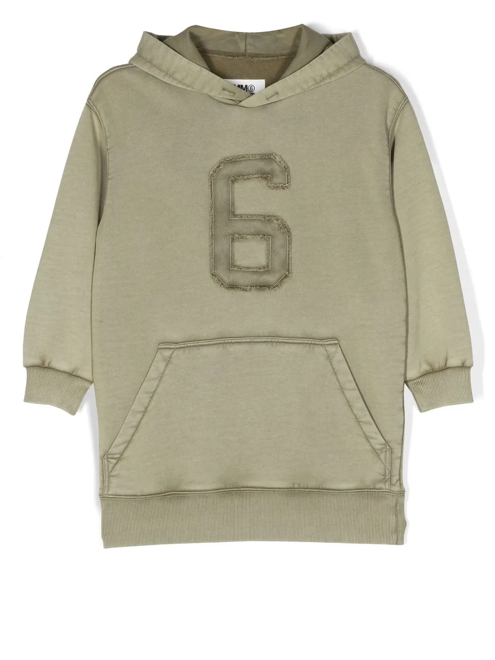 

MM6 Maison Margiela Kids logo-patch hooded dress - Green