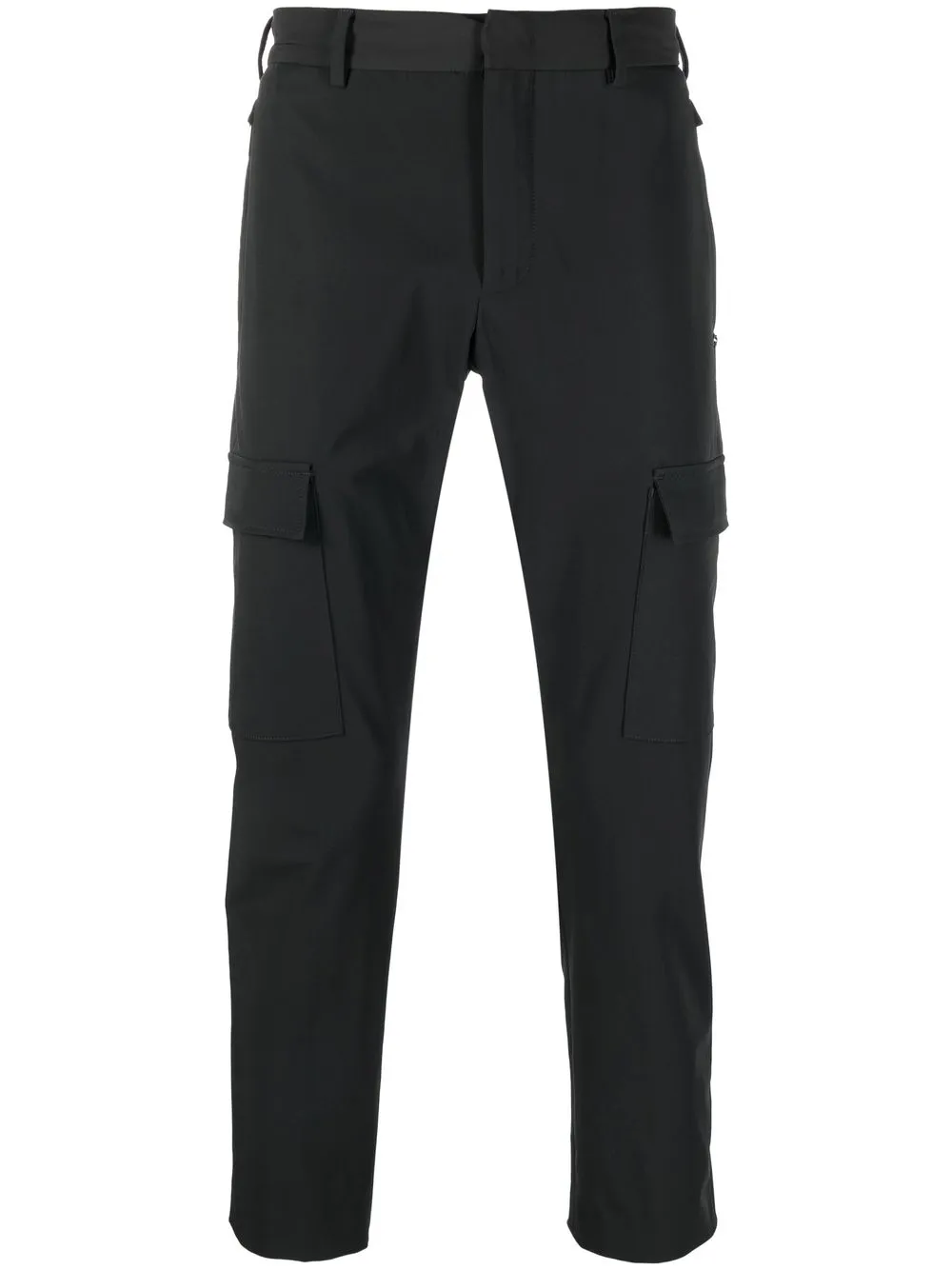 

PT Torino cropped cargo-fit trousers - Black