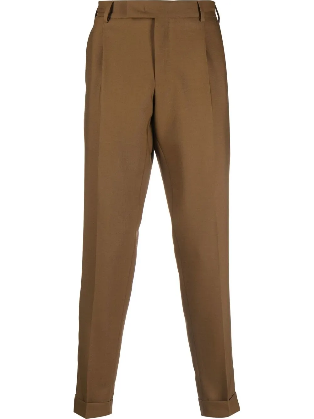 

PT Torino Rebel tapered wool trousers - Brown