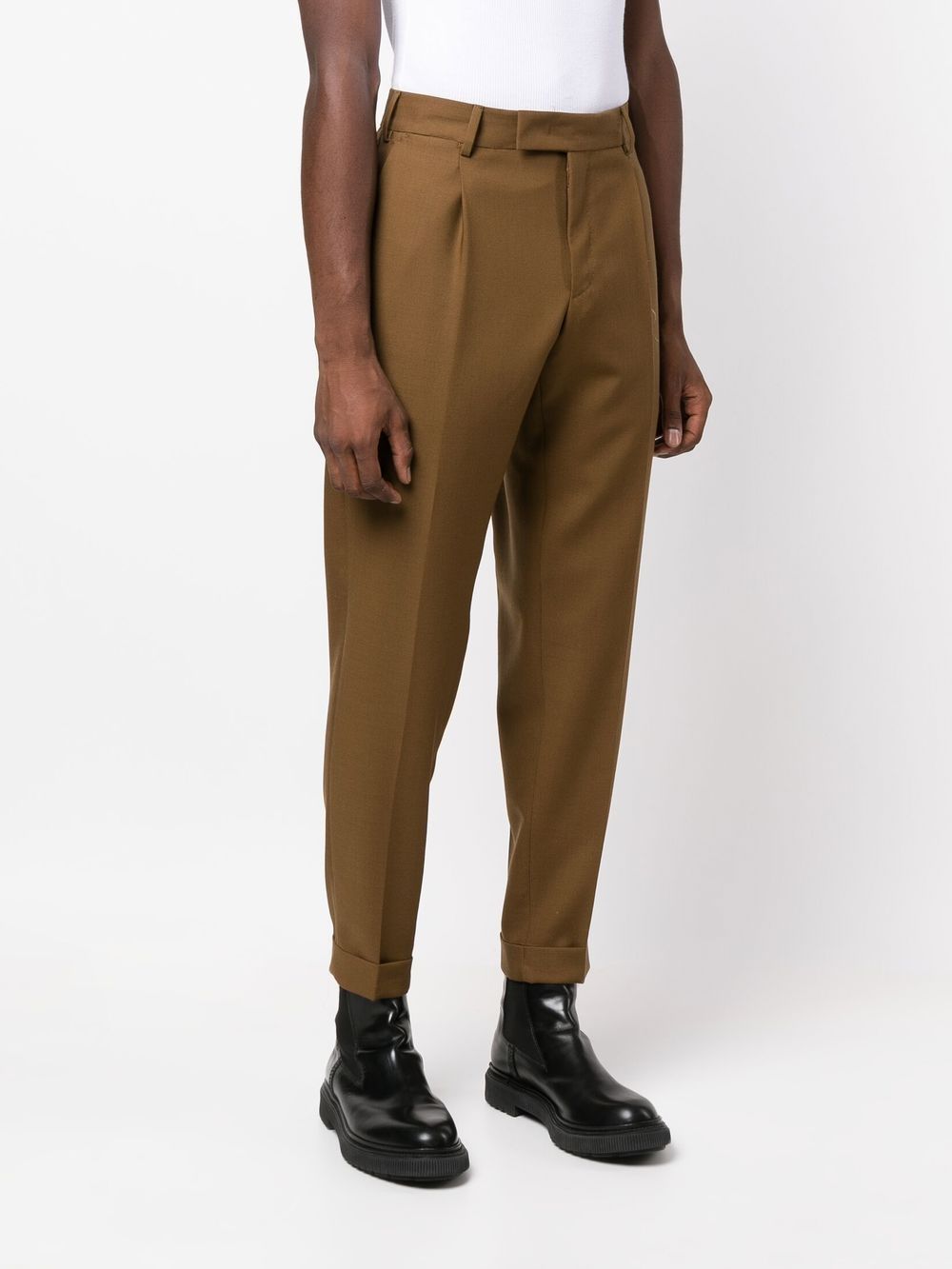 PT Torino Rebel Tapered Wool Trousers - Farfetch