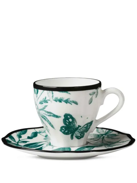 Gucci Herbarium-print cup and saucer set