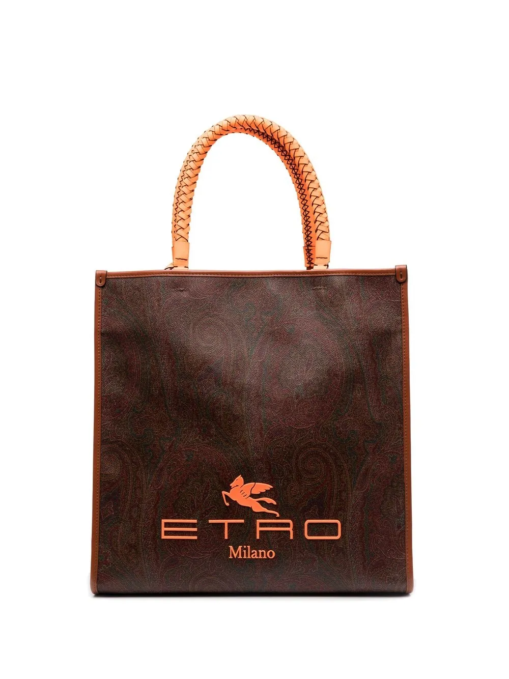 

ETRO tote con estampado de cachemira - Marrón