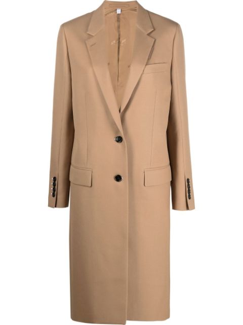 Burberry notched-lapel single-breasted coat Women