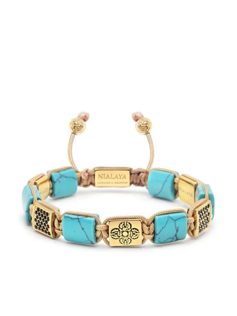 Nialaya Jewelry drawstring flatbead bracelet