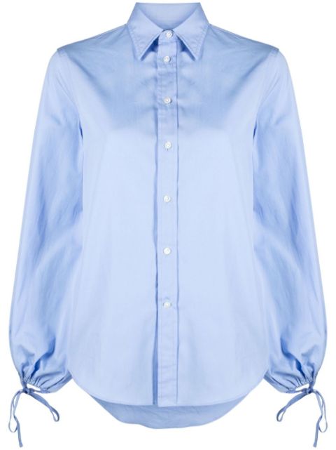 Polo Ralph Lauren drawstring bishop-sleeve cotton shirt Women