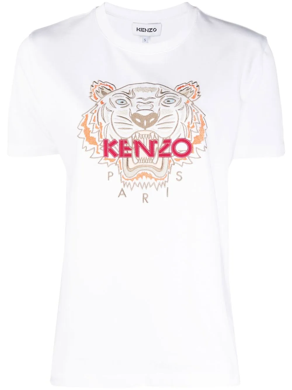 

Kenzo playera con motivo Tiger Head bordado - Blanco