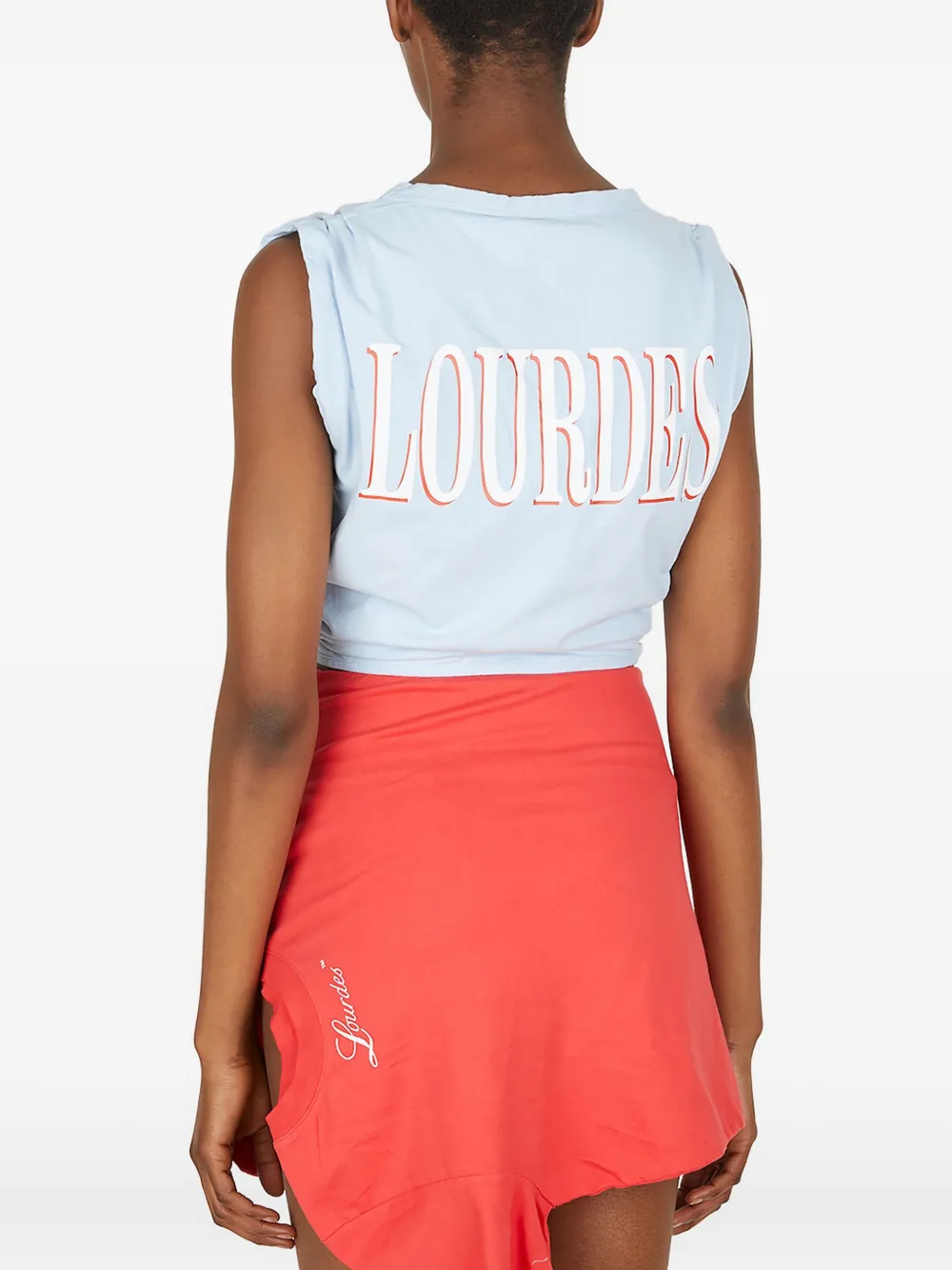 Lourdes Logo-print Tank Top In Blue