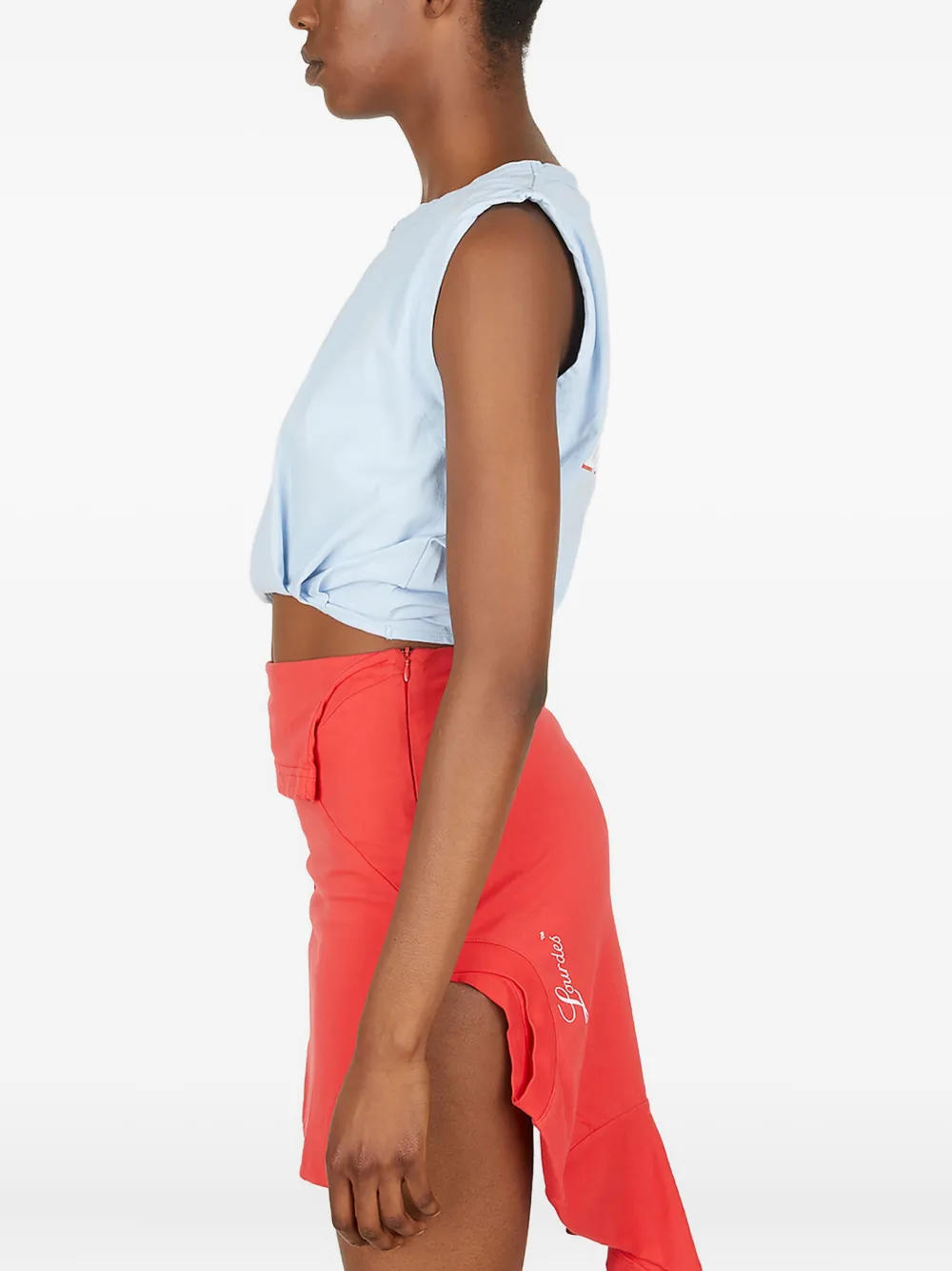 Lourdes Logo-print Tank Top In Blue