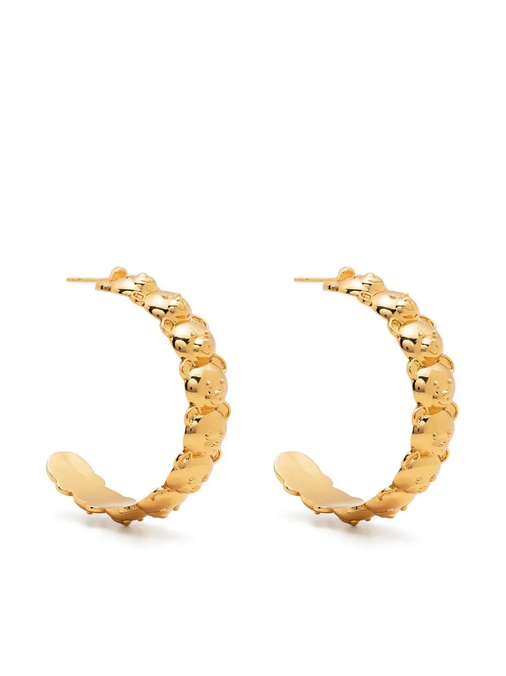 

Moschino Teddy Bear half-hoop earrings - Gold