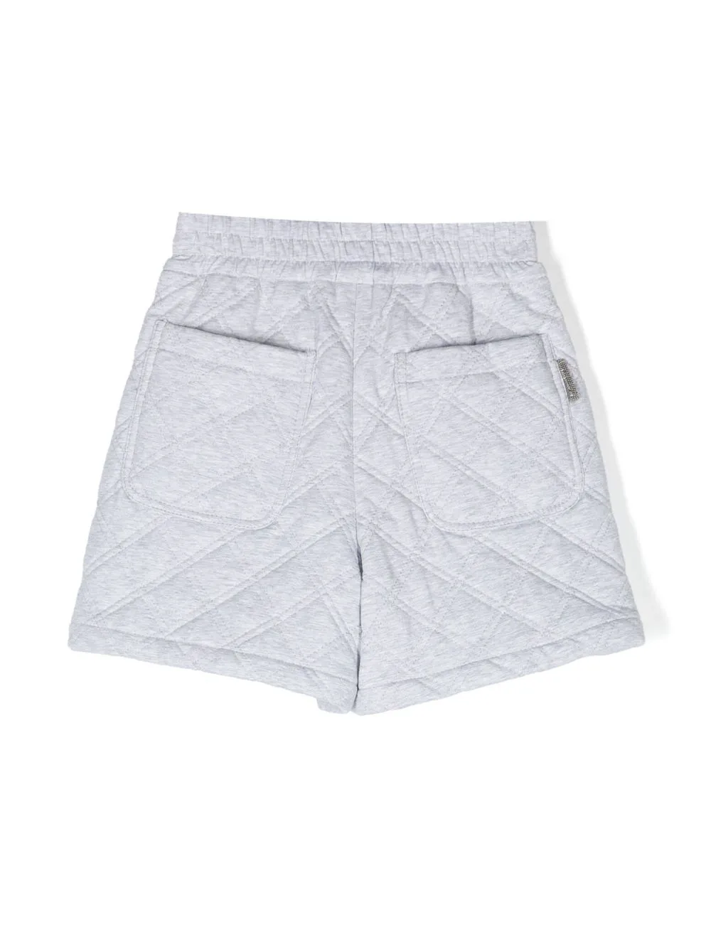 Brunello Cucinelli Diamond-quilted Bermuda Shorts In Grey